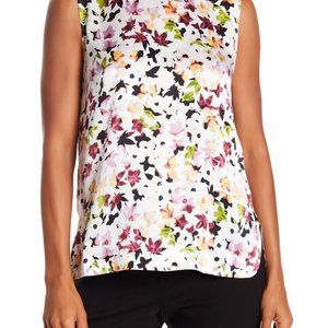 Equipment  Kyle Floral Print Silk Tank Top Size XS